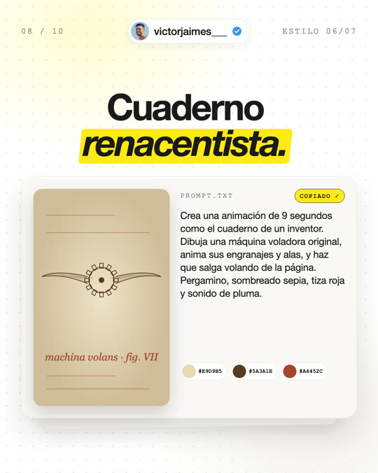 Estilo cuaderno renacentista