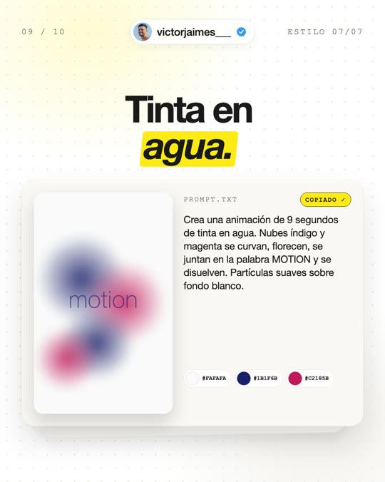 Estilo tinta en agua